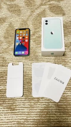 iPhone11 グリーン Green 128GB SIMフリー iOS14のサムネイル