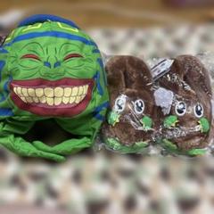 遊戯王 壺シリーズ なりきり帽子 強欲な壺 ぬいぐるみスリッパ　ハネクリボー