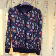 天使柄ナイロンジップアウターのサムネイル