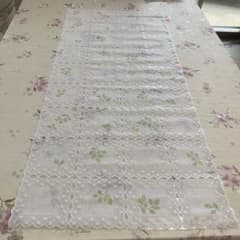 40x90cm テーブルクロス　テーブルランナービニール　レース柄のサムネイル