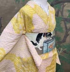 新品 伝統を纏う 有松総絞り手絞り染め 浴衣 単衣 花絞り 手蜘蛛絞り 