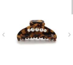 FRAY I.D パールヘアクリップ　ブラウン