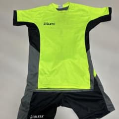 ATHLETA サッカーウェア 上下セット ネオンイエローのサムネイル