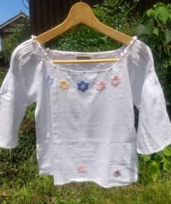 ベトナム刺繍 7分袖 トップスのサムネイル