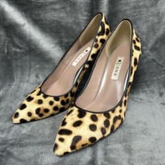 DIANAダイアナ ポインテッドトゥ パンプス レオパード柄 23.5cm 美品