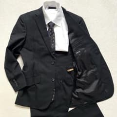 COMME CA ISM コムサイズム セットアップ ブラック ストライプ Sのサムネイル