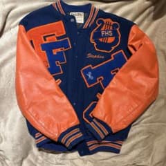 Vintageスタジャン ネイビー オレンジのサムネイル