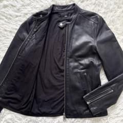 【極美品】Lサイズ 羊革ラムレザー 銀ボタン HARE ライダースジャケット 黒 極美品】Lサイズ 羊革ラムレザー 銀ボタン HARE ライダースジャケット