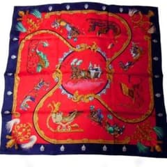 ◇【美品】【エルメス】カレ90 大判スカーフ Plumes et Grelots - メルカリ