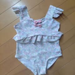 肩フリル　キティちゃん柄　ワンピース水着のサムネイル
