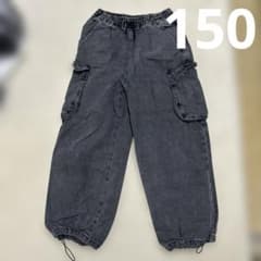 GU カーゴパンツ　150 ダークグレーのサムネイル