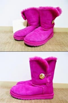 削除前値下【レア】良品 UGG ベイリーボタン ショートブーツ 日本未発売のサムネイル