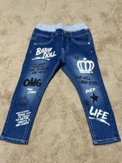 百々ママ様専用‼️未使用　ベビードール　キッズ　デニムパンツのサムネイル