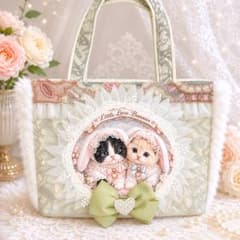 新作♡パネル生地 猫ちゃん インド刺繍 トートバッグ コヤンイサム
