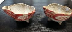 苧坂恒治作　渦赤絵　脚付片口　豆鉢 2個セット 苧坂恒治作 渦赤絵 脚付片口 豆鉢 2個セット - メルカリ