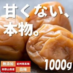 ◇農家直送！紀州南高梅 1000g 梅 無添加 和歌山 紀州 白梅 1907