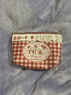 サンリオ　リルアラモード　1番くじ　ポーチ 赤のサムネイル