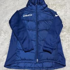 【極美品】アスレタ　ウォームアップジャケット ネイビー　O 極美品】アスレタ ウォームアップジャケット ネイビー O - メルカリ