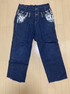 デニムパンツ バックプリント カットオフのサムネイル