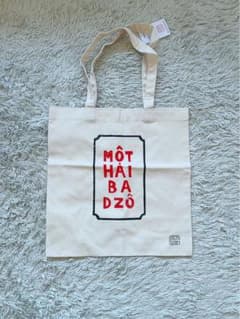 MOT HAI BA DZO トートバッグ キャンバス エコバッグ ベトナム雑貨