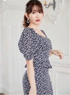 【ar様専用】her lip to チェリーセットアップ　ネイビーのサムネイル