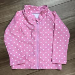 ミキハウス  ラッシュガード 女の子　ベビー　水着　ピンクのサムネイル