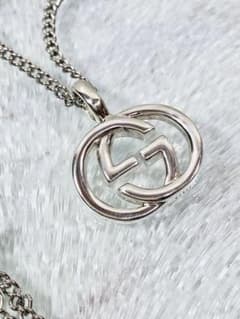 超美品】GUCCI ネックレス トップ925＋社外チェーン 男女兼用 - メルカリ