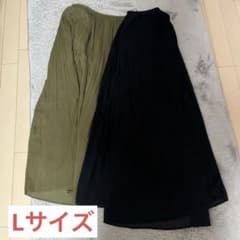 UNIQLO シフォンスカート　Lサイズ 2枚セットのサムネイル