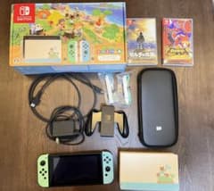 任天堂　Switch あつまれどうぶつの森　2020年式　ソフト・SD付きのサムネイル