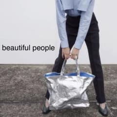 beautiful people シルバー アルミトートバッグ - メルカリ