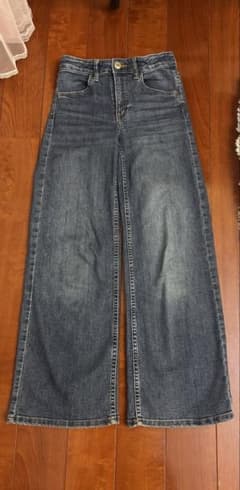 キッズ　デニムワイドパンツ 140cmのサムネイル