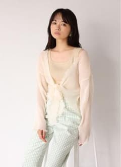 【NICE CLAUP】インナーセットプリーツシアトップスのサムネイル