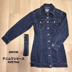 ENVYM デニム ベルト付き ミニワンピース デニムワンピース GAL - メルカリ