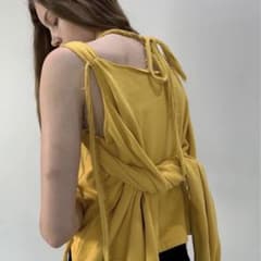 良品 viavanda 2way トップス イエロー　オフショル　変形トップス