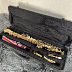 Maxtone ソプラノサックス 管楽器 ゴールド おまけケース付属 管楽器・吹奏楽器