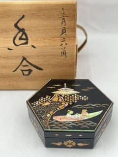青貝 六角 香合 源 陵香(政男) 茶道具 青貝 六角 香合 源 陵香(政男) 茶道具 - メルカリ