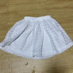 COMME CA ISM キッズ レースキュロット ホワイト 120cmのサムネイル