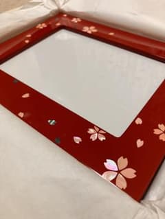 山田平安堂フォトフレーム 写真立 桜 朱 2L サイズ - メルカリ