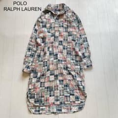 POLO RALPH LAUREN パッチワークコットンシャツドレス - メルカリ