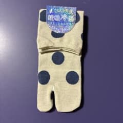 Cool Socks 接触冷感 足袋ソックス ドット柄 23-25cm