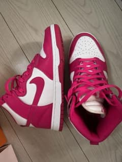 NIKE ハイカットスニーカー ピンク×ホワイトのサムネイル