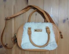 ALGY 2way ファー ショルダーバッグ ハンドバッグのサムネイル