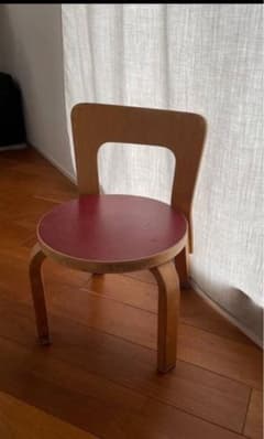 artek Ｎ65 ビンテージキッズチェア　廃盤レッド artek N65 ビンテージキッズチェア 廃盤レッド - メルカリ