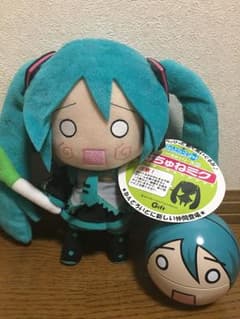 【美品・非売品】はちゅねミク ぬいぐるみ&小物ケースのサムネイル