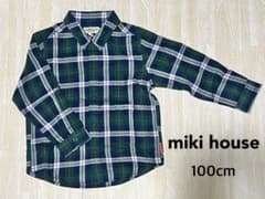 【新品・未使用】MIKI HOUSE 長袖シャツ 100ｃｍ タグ付のサムネイル