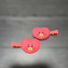 BT21 앞머리 클립 테테(V) 헤어핀 2개 세트