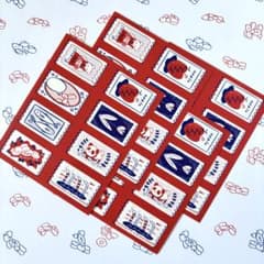 海外チケット風シール（8柄）《280yen》のサムネイル