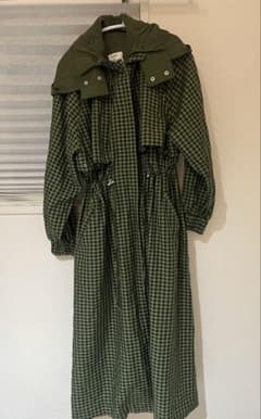 Jouetie ミリタリージャケットワンピース フード付きモッズジャケット