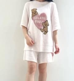 ジェラートピケ BEAR HEART ジャガードプルオーバー＆ショートパンツ