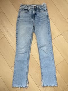 ZARA ストレートデニム カットオフ ライトブルー EUR36のサムネイル